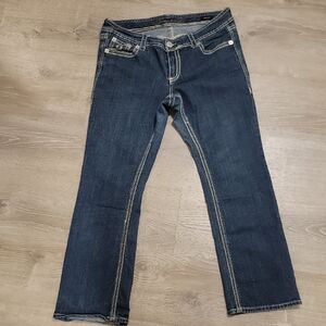 Seven7 Dark Blue Boot Cut Jeans